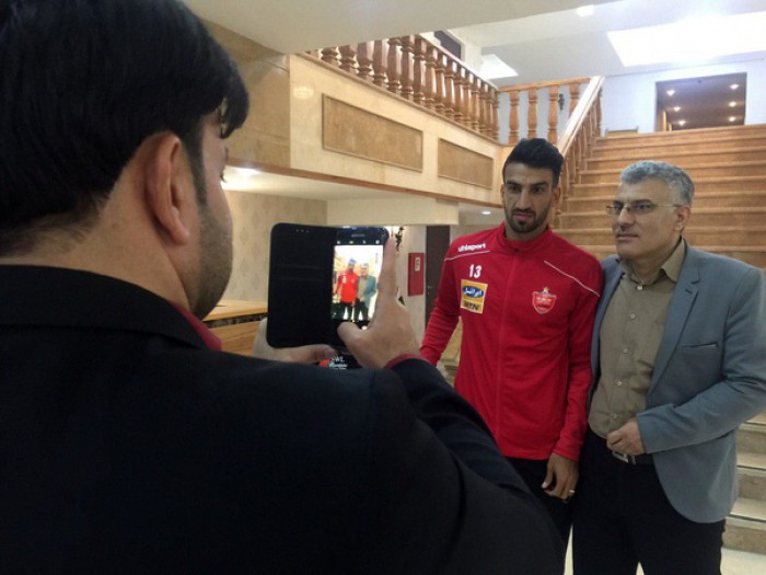 استقبال اهوازی‌ها از بازیکنان پرسپولیس